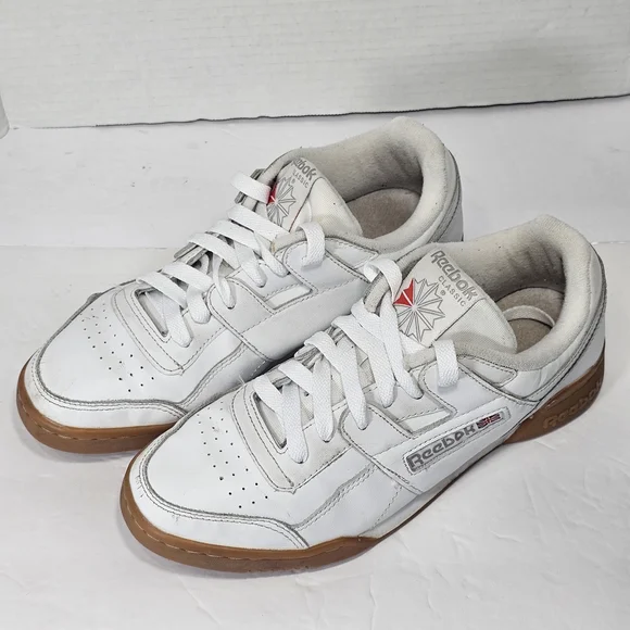 Reebok White and Brown Sneakers - Picture 8 of 12